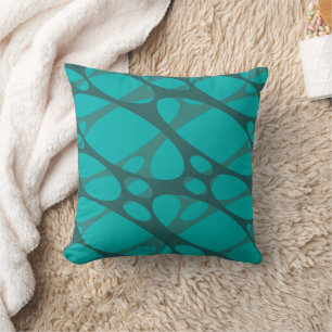 Ovale mit aquamariner Lage  Kissen