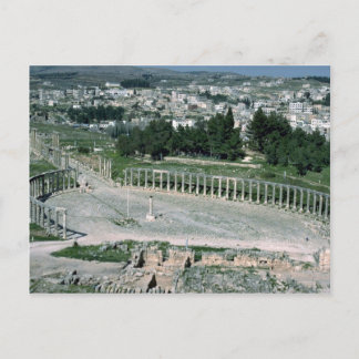 Ovale Piazza, antike Decapolis Stadt Jarash, Jorda Postkarte