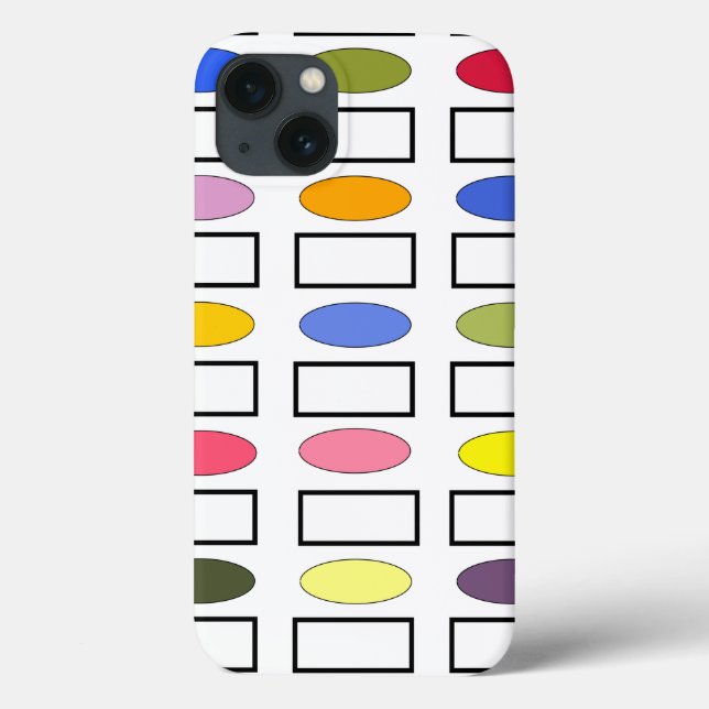Ovale und Rechtecke - Blumengarten Case-Mate iPhone Hülle (Rückseite)
