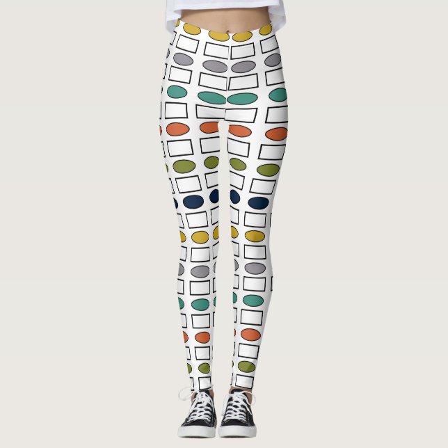 Ovalen und Rechtecke Leggings (Vorderseite)
