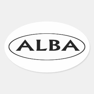 Ovaler Autoaufkleber Schottlands alba Ovaler Aufkleber