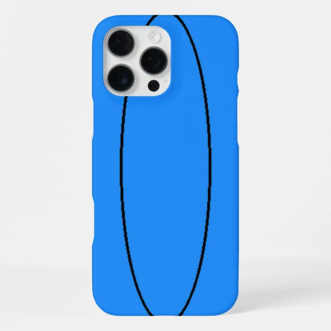 Ovaler Essenz-Case iPhone Hülle (Rückseite)