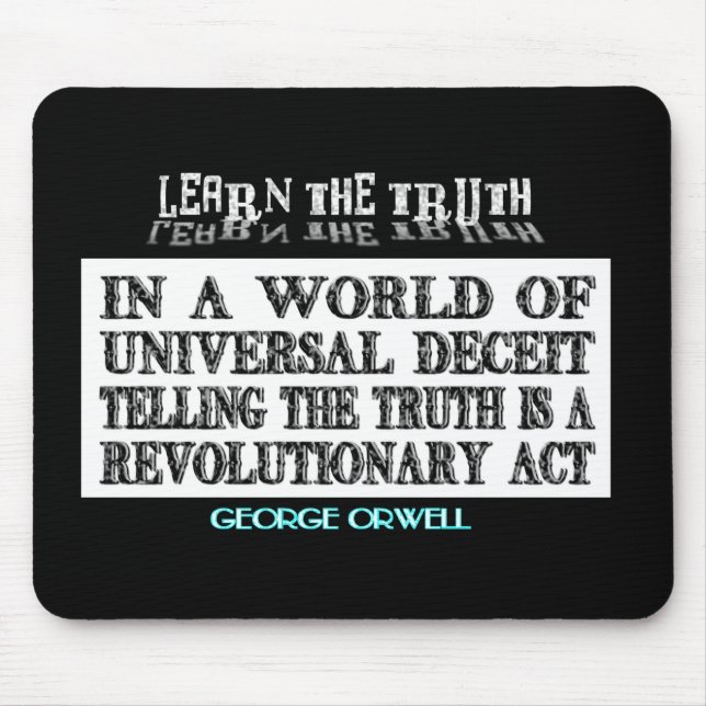 OVALER ORWELL UNIVERSELLER BETRUG MOUSEPAD (Vorne)