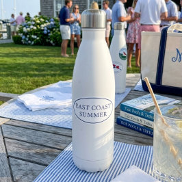 Ovaler Sommer-Preppy-Stil von der Ostküste Aufkleber