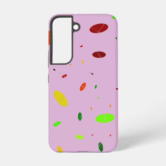 Ovaler Spaß auf Rosa Samsung Galaxy Hülle (Rückseite)