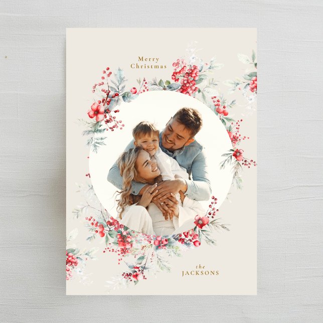 Ovales Foto Feiertagskarte (Von Creator hochgeladen)