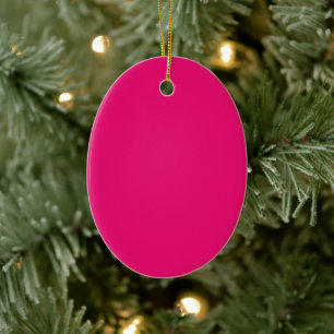 Ovales Ornament der Keramik Hot Pink