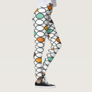 Ovals der 70er Jahre Leggings