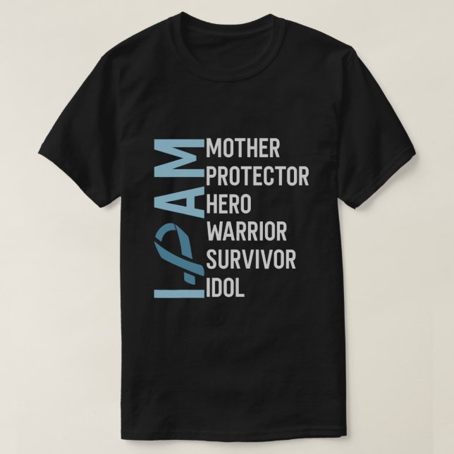 Ovarialkarzinom Bewusstsein I Mother Hero Warrior T-Shirt (Design vorne)