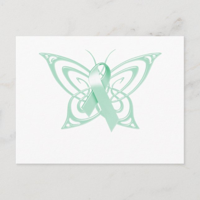 Ovarialkarzinom Butterfly Postkarte (Vorderseite)