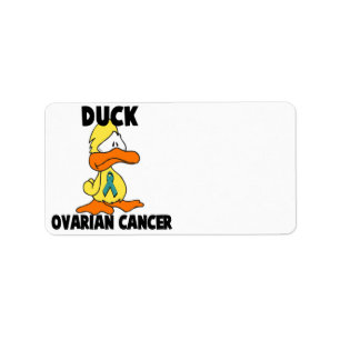 Ovarialkarzinom der Ente Adressaufkleber