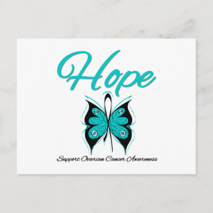 Ovarialkarzinom Hope Butterfly Postkarte