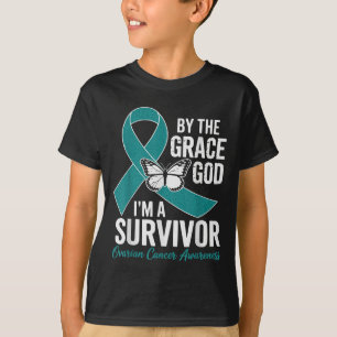 Ovarialkarzinom Überleben durch Gnade Gottes Aquam T-Shirt