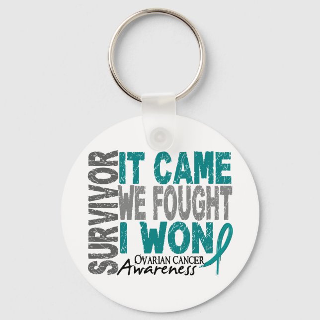 Ovarialkrebs Überleben Es kam, dass wir kämpften i Schlüsselanhänger (Vorderseite)