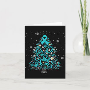 Ovarieller Krebs Bewusstsein Weihnachtsbaum Aquama Karte