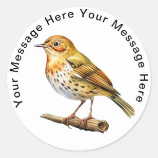 Oven Bird Runder Aufkleber