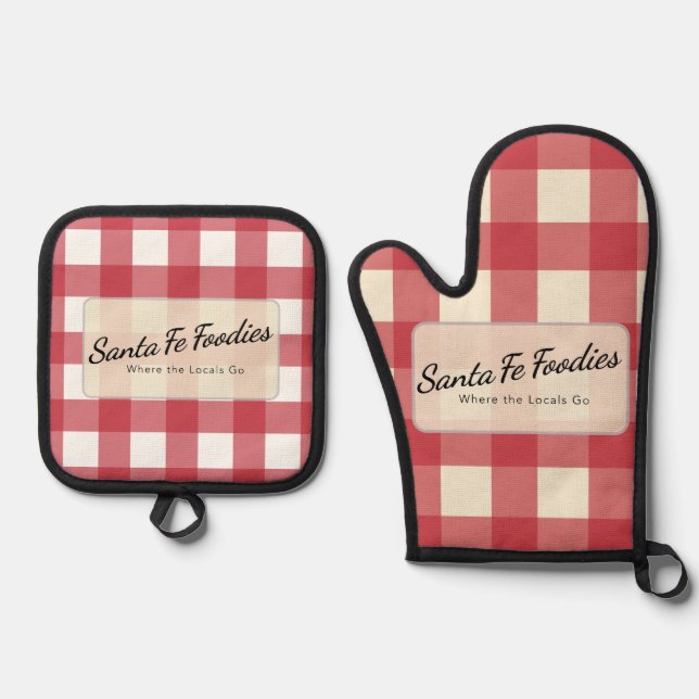 Oven Mitt and Pot Holder Set (Vorderseite)