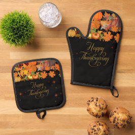 Oven Mitt and Pot Holders Set