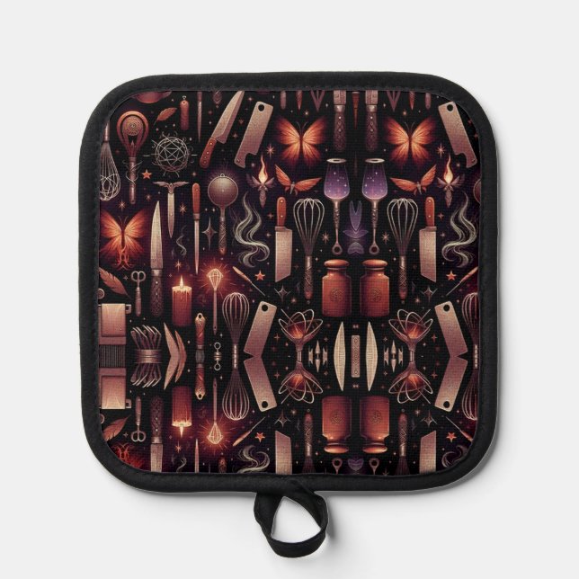 Oven Mitt and Pot Holders Topflappen (Vorderseite)