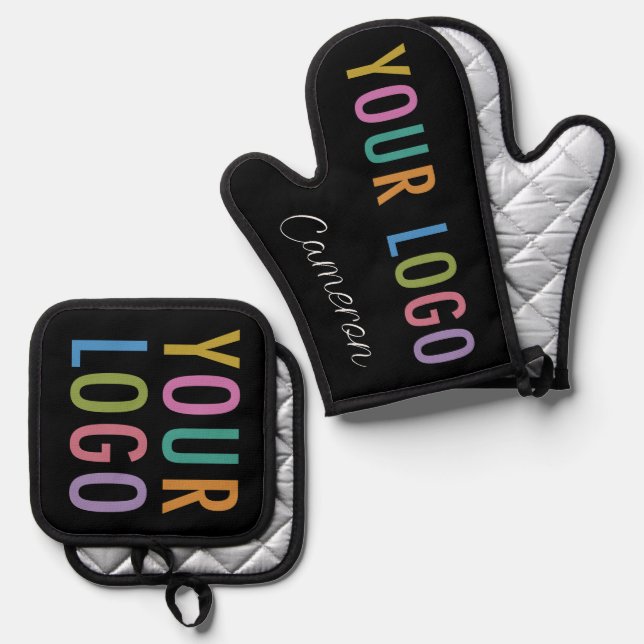 Oven Mitt Pot Holder Set mit benutzerdefiniertem P (Vorderseite/Rückseite)