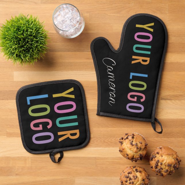 Oven Mitt Pot Holder Set mit benutzerdefiniertem P (Oben Unten)