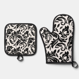 Oven Mitt & Pot Holder Set Weiß - P0358
