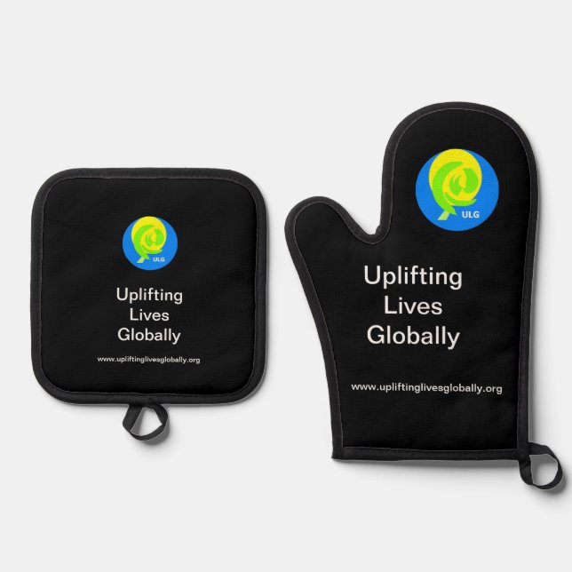 Oven Mitt & Pot Holding Set (Vorderseite)