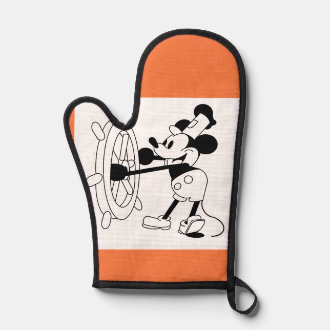Oven Mitt Therme mit Dampfboot Willie Ofenhandschuh (Vorderseite)