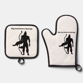Oven Mitt und Pot Holder Ofenhandschuh & Topflappen-Set