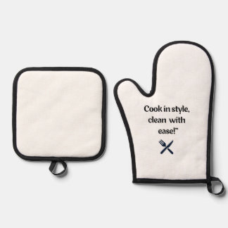 Oven Mitt und Pot Holder Ofenhandschuh & Topflappen-Set