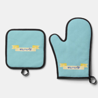 Oven Mitt und Pot Holder Ofenhandschuh & Topflappen-Set