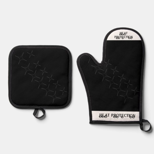Oven Mitt und Pot Holder Ofenhandschuh & Topflappen-Set (Vorderseite)