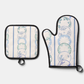 Oven Mitt und Pot Holder Ofenhandschuh & Topflappen-Set
