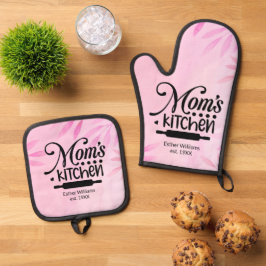 Oven Mitt und Pot Holder Ofenhandschuh & Topflappen-Set