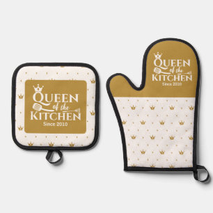Oven Mitt und Pot Holder Ofenhandschuh & Topflappen-Set
