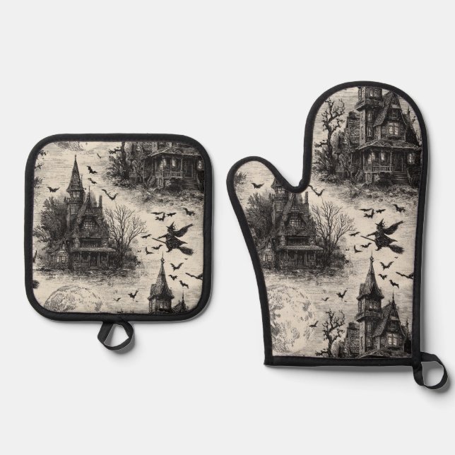 Oven Mitt und Pot Holder Ofenhandschuh & Topflappen-Set (Vorderseite)