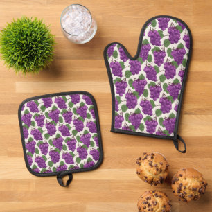 Oven Mitt und Pot Holder Ofenhandschuh & Topflappen-Set