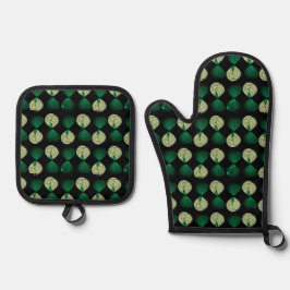 Oven Mitt und Pot Holder Ofenhandschuh & Topflappen-Set