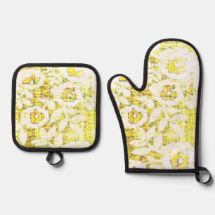 Oven Mitt und Pot Holder Ofenhandschuh & Topflappen-Set