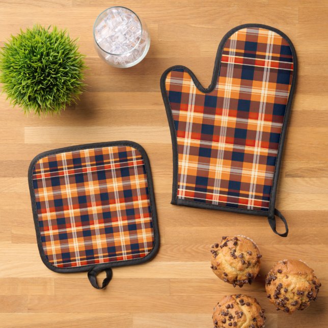 Oven Mitt und Pot Holder Ofenhandschuh & Topflappen-Set (Oben Unten)