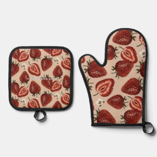 Oven Mitt und Pot Holder Ofenhandschuh & Topflappen-Set