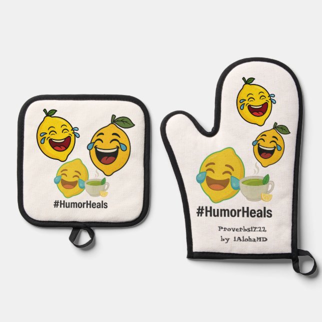 Oven Mitt und Pot Holder Ofenhandschuh & Topflappen-Set (Vorderseite)