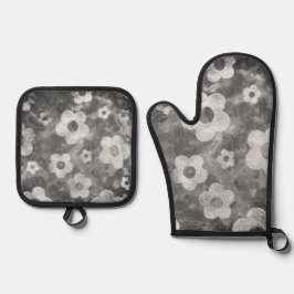 Oven Mitt und Pot Holder Ofenhandschuh & Topflappen-Set