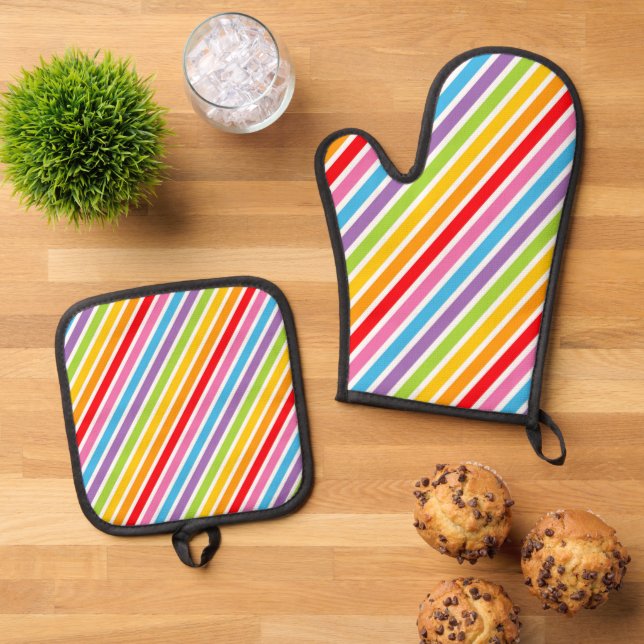 Oven Mitt und Pot Holders Oven Mitt & Pot Holder S Ofenhandschuh & Topflappen-Set (Oben Unten)