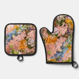 Oven Mitt und Pot Holders Oven Mitt & Pot Holder S Ofenhandschuh & Topflappen-Set