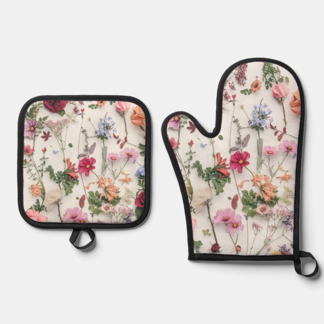 Oven pot holders ofenhandschuh & Topflappen-Set (Vorderseite)