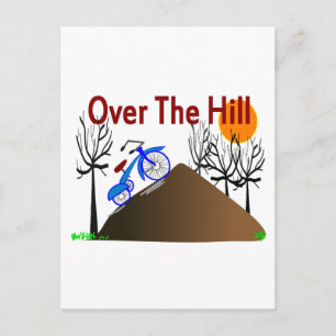 "Over Hill" Funny Birthday Geschenke Postkarte