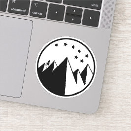 Over Hill Over Dale - B&W Sticker
