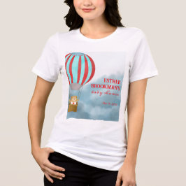 Over the Clouds Coming Baby Mother to be Tri-Blend Shirt