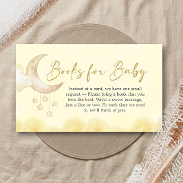 Over the Moon Baby Shower Books for Baby Begleitkarte